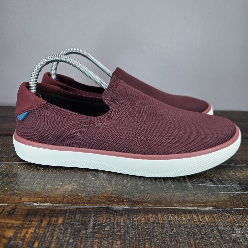 NEW Vessi Boardwalk Slip On Mens Size 8 Waterproof Shoes Sneakers Red White